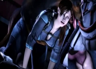Jill Valentine fucked by horny beasts
