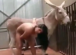 Incredible sexual entertainment for a really hot brunette